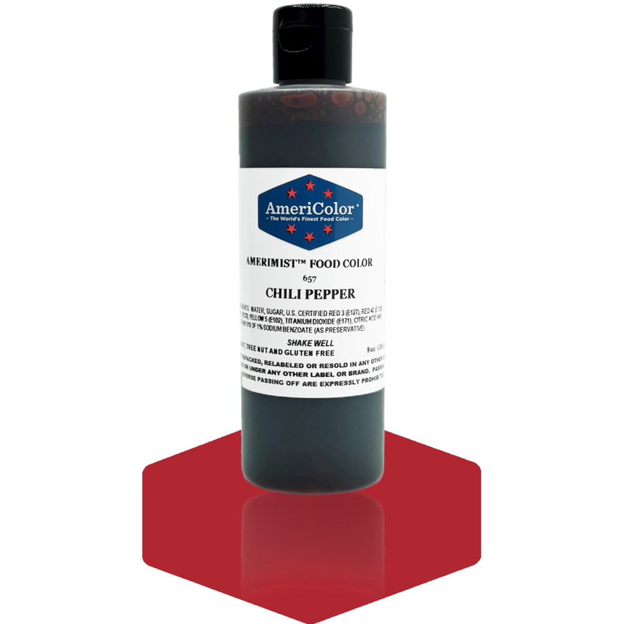 AmeriColor, Chili Pepper, 9 Ounce, AmeriMist Airbrush Food Coloring